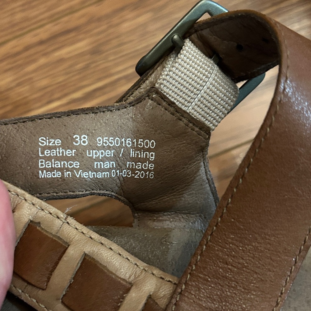 Brown and Cream Dansko Sandals - Picture 10 of 10